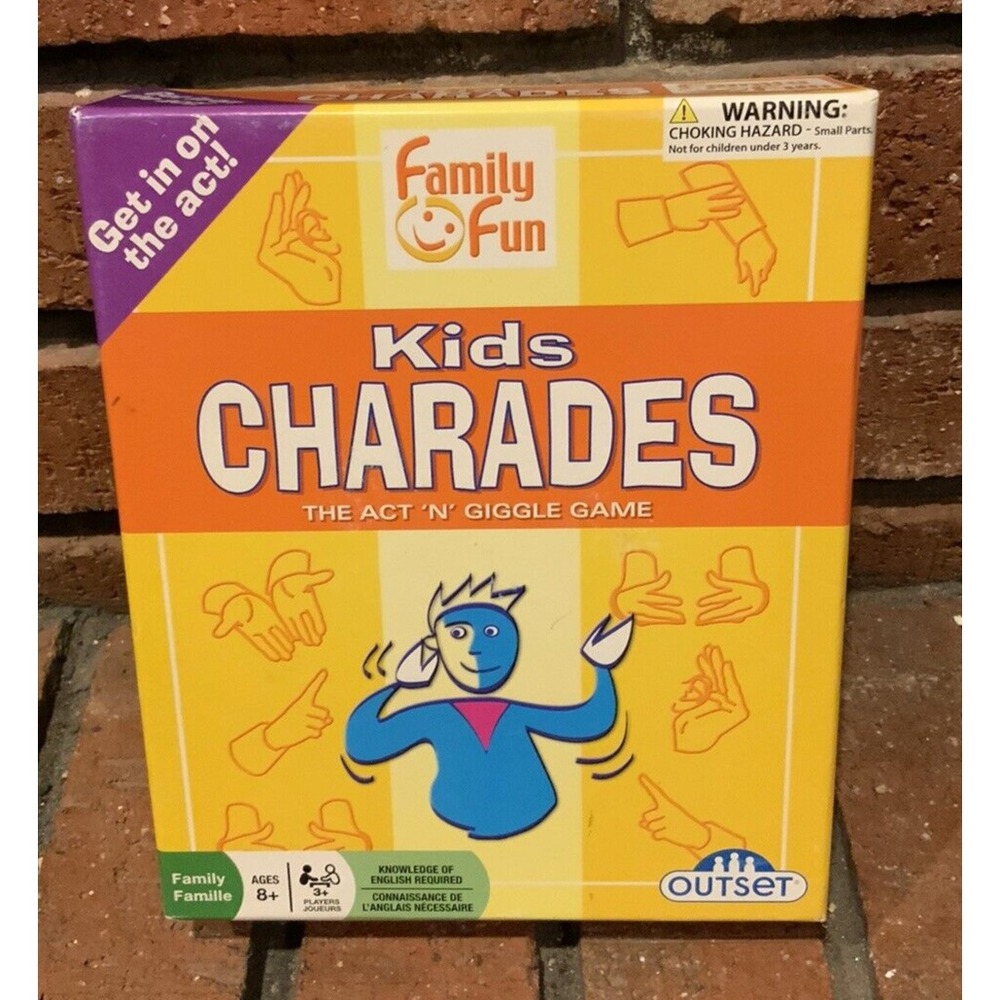 Family Fun Kids Charades The Act N Giggle Game